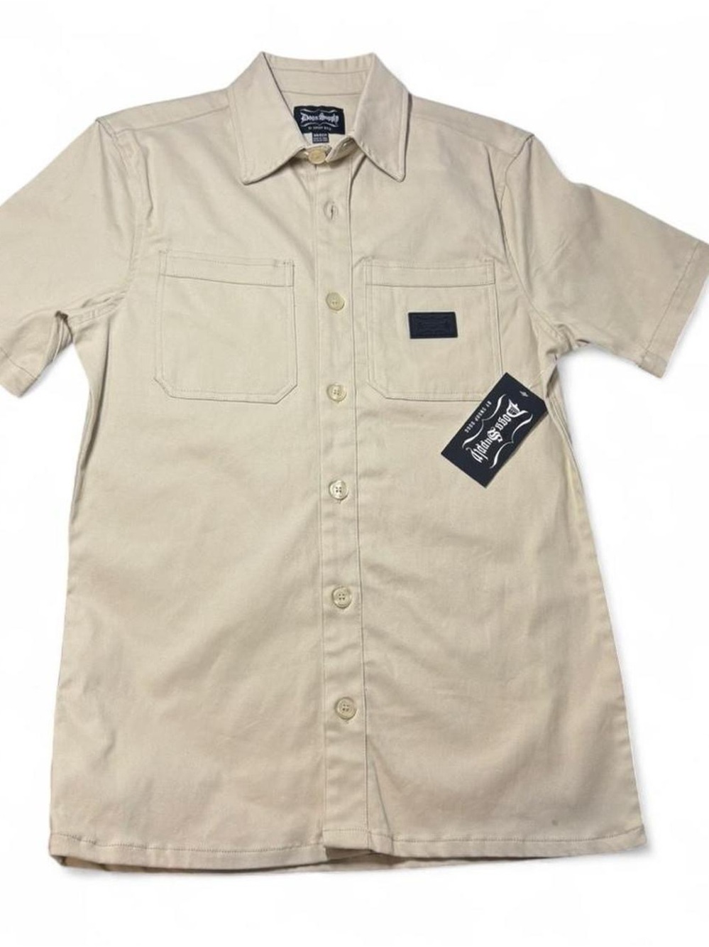 Dickies Short-Sleeve Work Shirt in Khaki